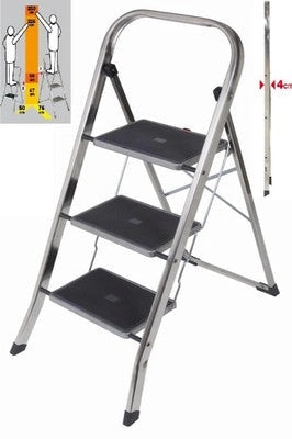 SGABELLI SGABELLO IN ALLUMINIO JOKER A 3 GRADINI