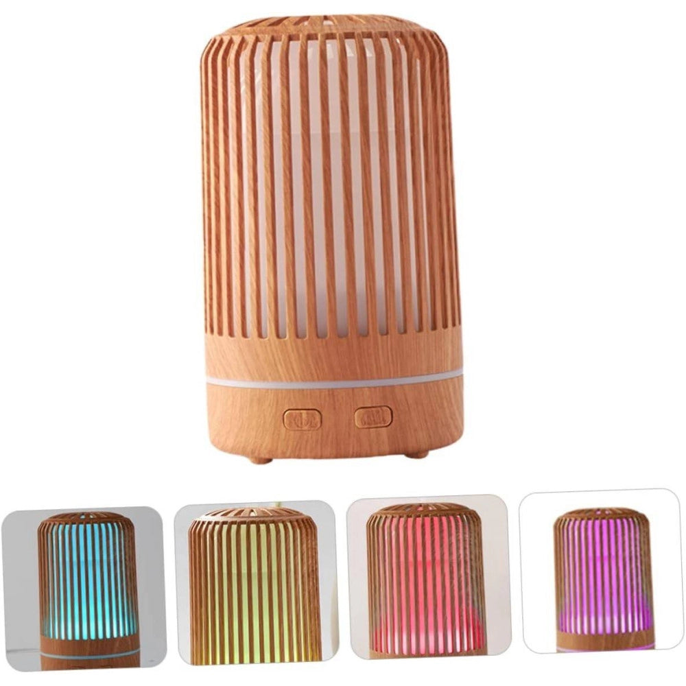 Trade Shop - Umidificatore Per Ambiente Aromaterapia Oli Essenzili Con Luce Notte Profumatore -