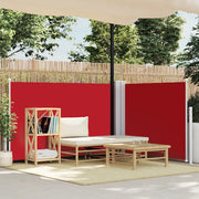 Tenda da Sole Laterale Retrattile Rossa 120x600 cm