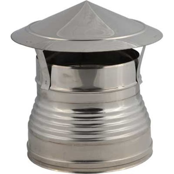 FUMAIOLO DOPPIA PARETE A CAPPELLO 'CINESE' Ø 80/130 mm