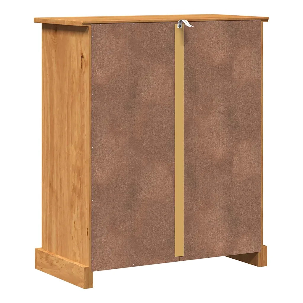 vidaXL Mobile da Bagno VIGO marrone ambrato 67.5 x 34 x 80 cm