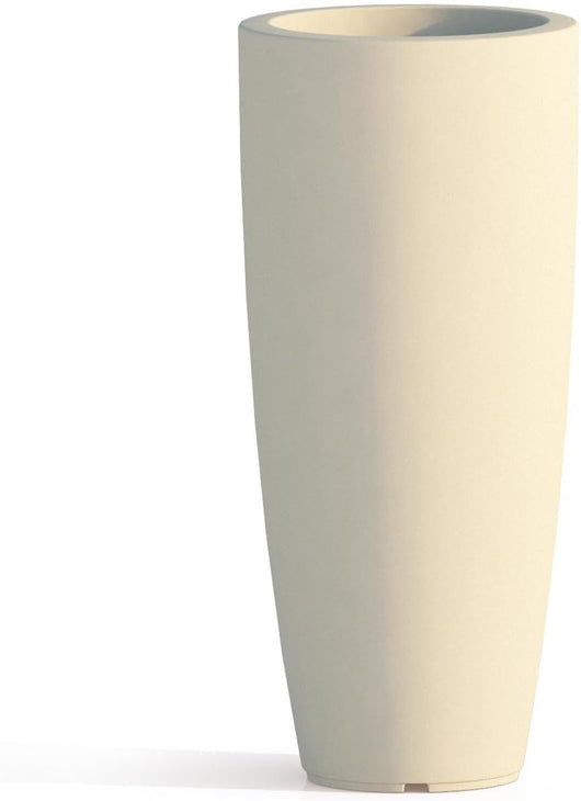 VASO TONDO 'STILO' Ã? cm 40xh.90 - 20 lt. avorio