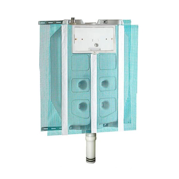 CASSETTA AD INCASSO PNEUMATICA PER VASO WC MODELLO SARA - SOLO CASSETTA - 9 LITRI- COMPRESO TUBO DI RISCIACQUO  - CAT