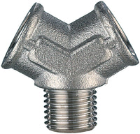 DEVIAZIONE A Y PER COMPRESSORI 3/8 M/F/F 10.00 pz