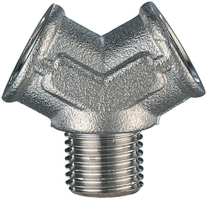 DEVIAZIONE A Y PER COMPRESSORI 3/8 M/F/F 10.00 pz