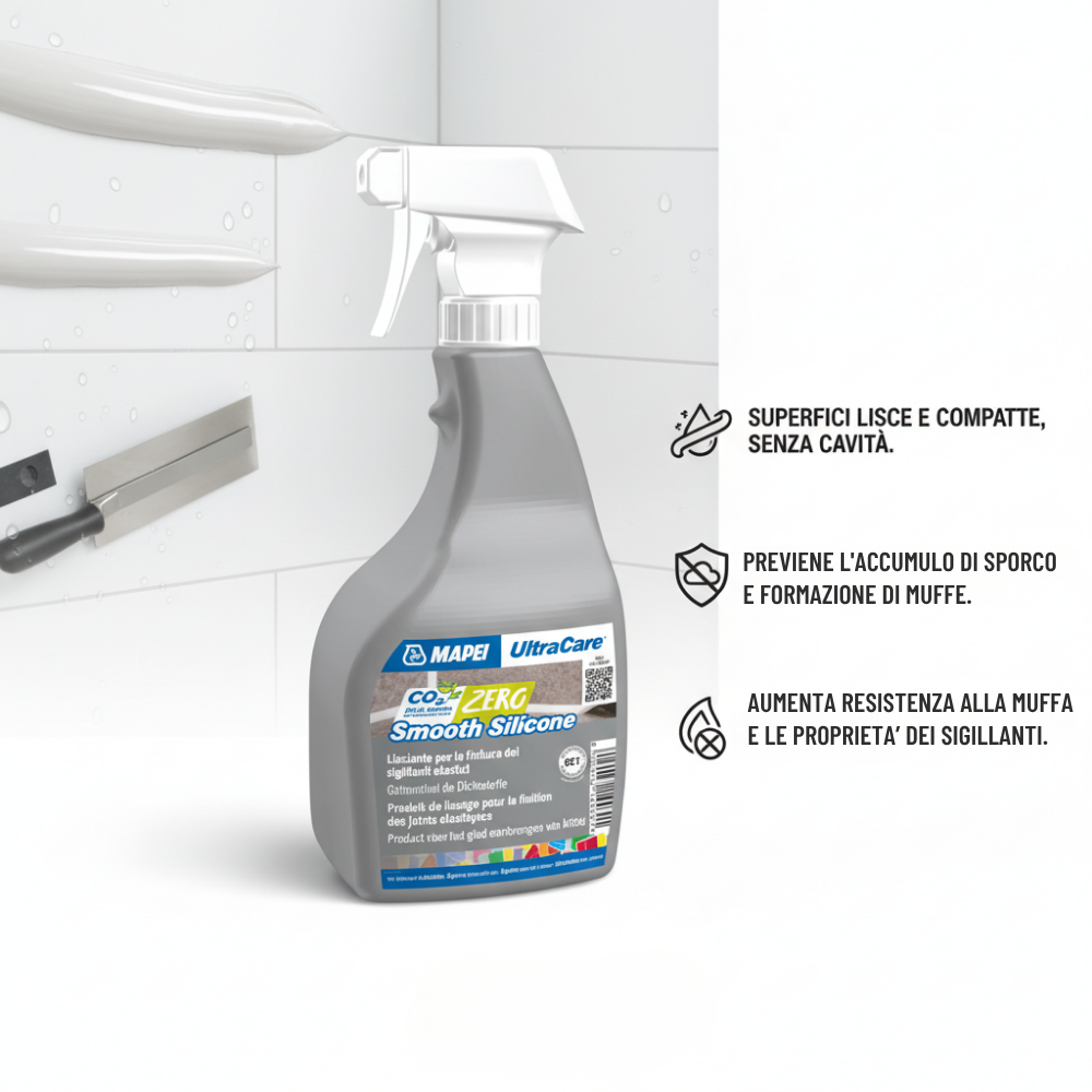 Lisciante per sigillanti ultracare smooth silicone 750 ml