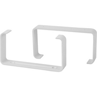 KIT STAFFE FERMATUBO PER TUBO RETTANGOLARE   mm 110x55 - confezione 2 pezzi - PES