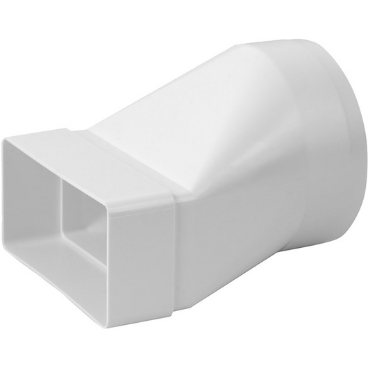 RIDUZIONE DA TUBO TONDO A RETTANGOLARE da Ø 100 mm a mm 110x55 - PES