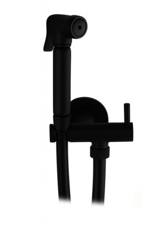 SET CON IDROSCOPINO + FLESSIBILE + SUPPORTO OTTONE TONDO- Nero Opaco- Remer- pezzi 1