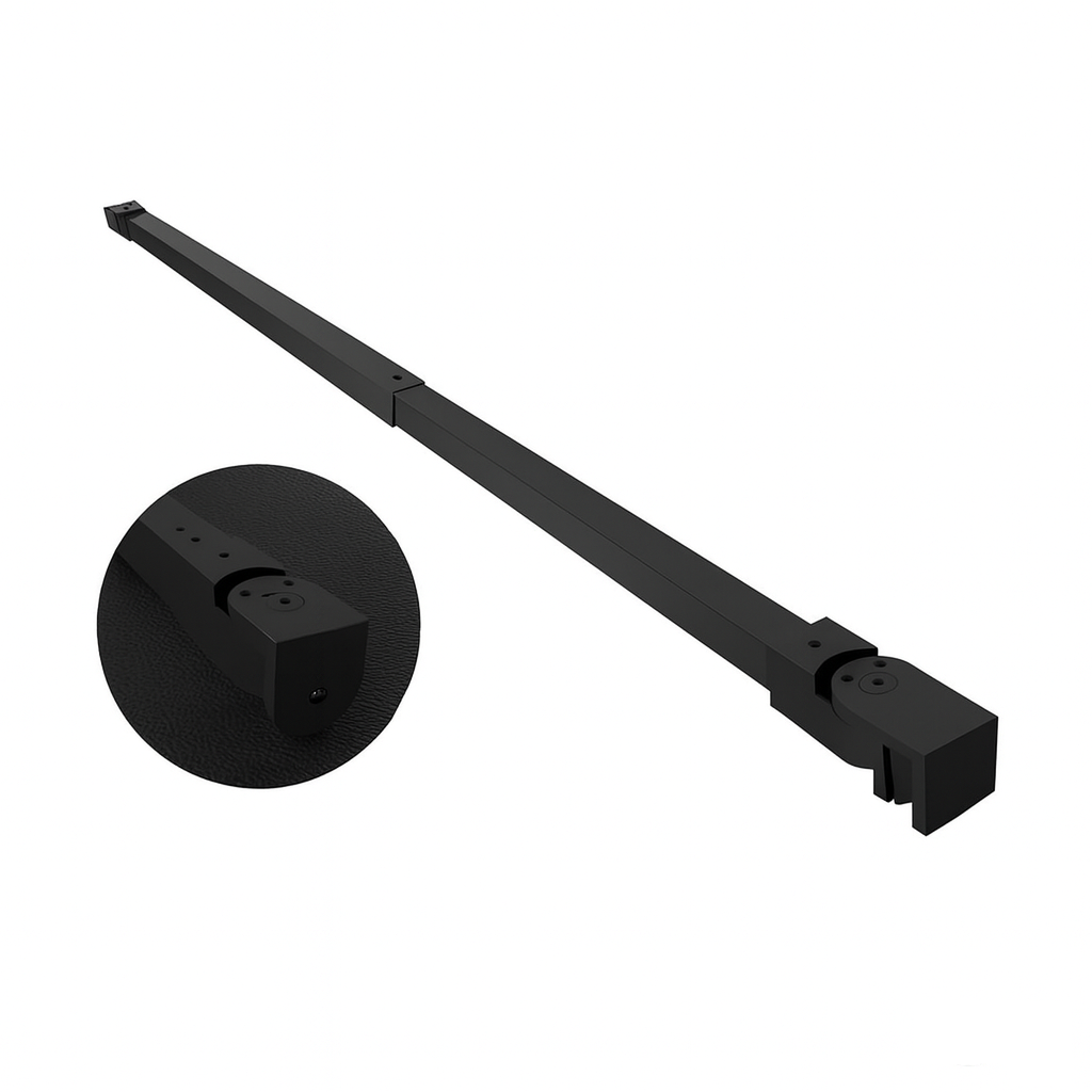 BRACCIO PER WALK IN QUADRO TELESCOPICO 2 TESTE SNODABILI- cm 70-100 Nero- DHIMP- pezzi 1