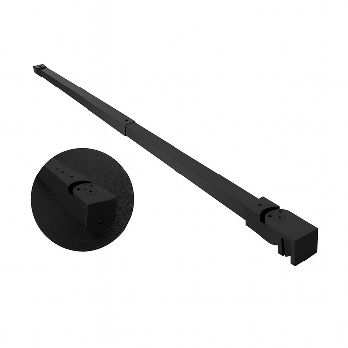 BRACCIO PER WALK IN QUADRO TELESCOPICO 2 TESTE SNODABILI- cm 70-100 Nero- DHIMP- pezzi 1