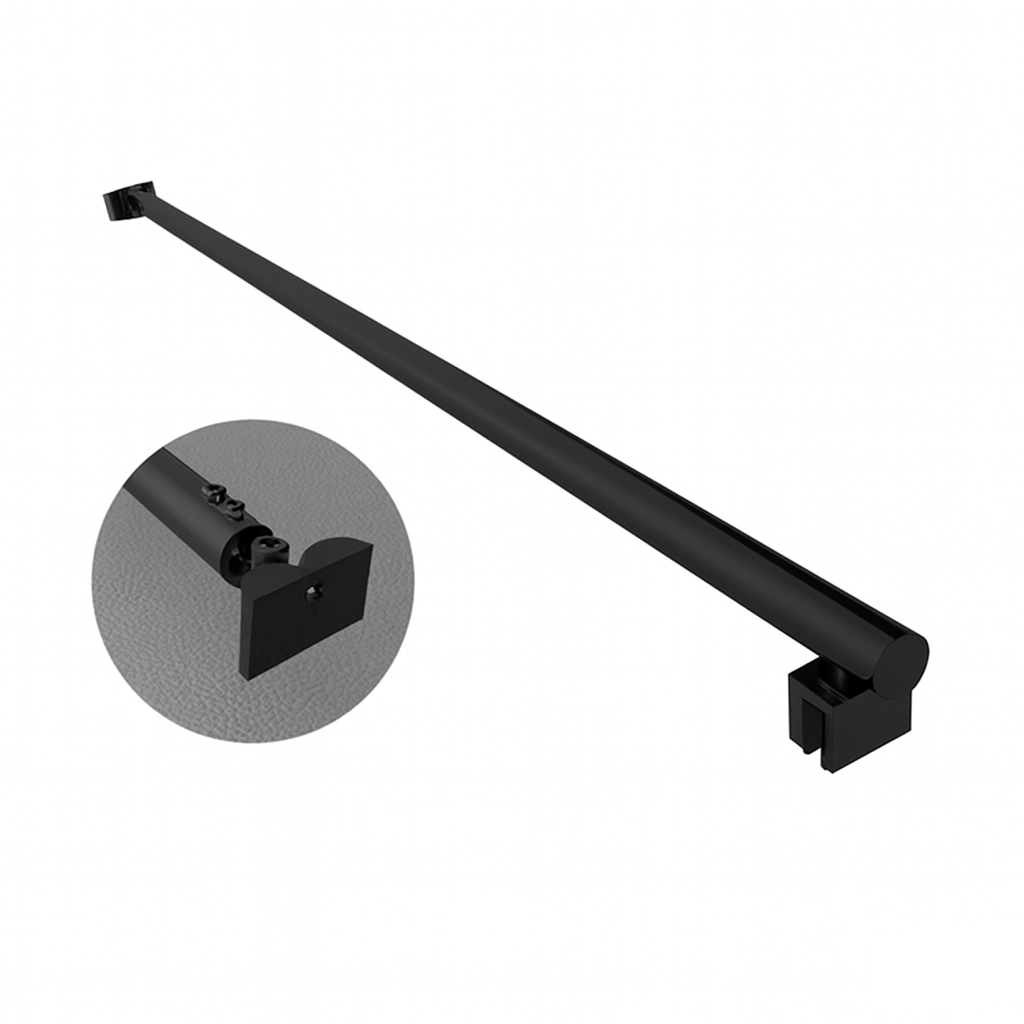 BRACCIO PER WALK IN TONDO 2 TESTE SNODABILI- cm 120 Nero- DHIMP- pezzi 1