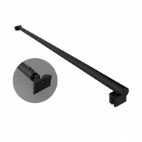 BRACCIO PER WALK IN TONDO 2 TESTE SNODABILI- cm 120 Nero- DHIMP- pezzi 1