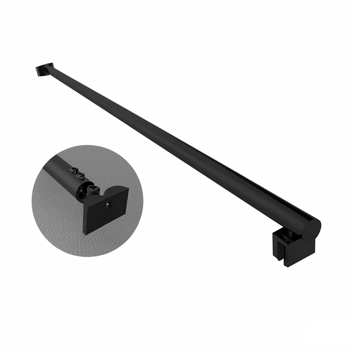 BRACCIO PER WALK IN TONDO 2 TESTE SNODABILI- cm 120 Nero- DHIMP- pezzi 1