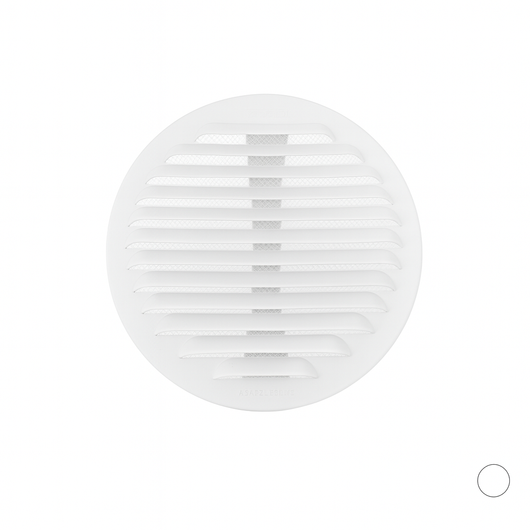GRIGLIA TONDA IN METALLO CON MOLLE E RETE D.125-160 MM- Alluminio Bianco- FIRST- pezzi 1