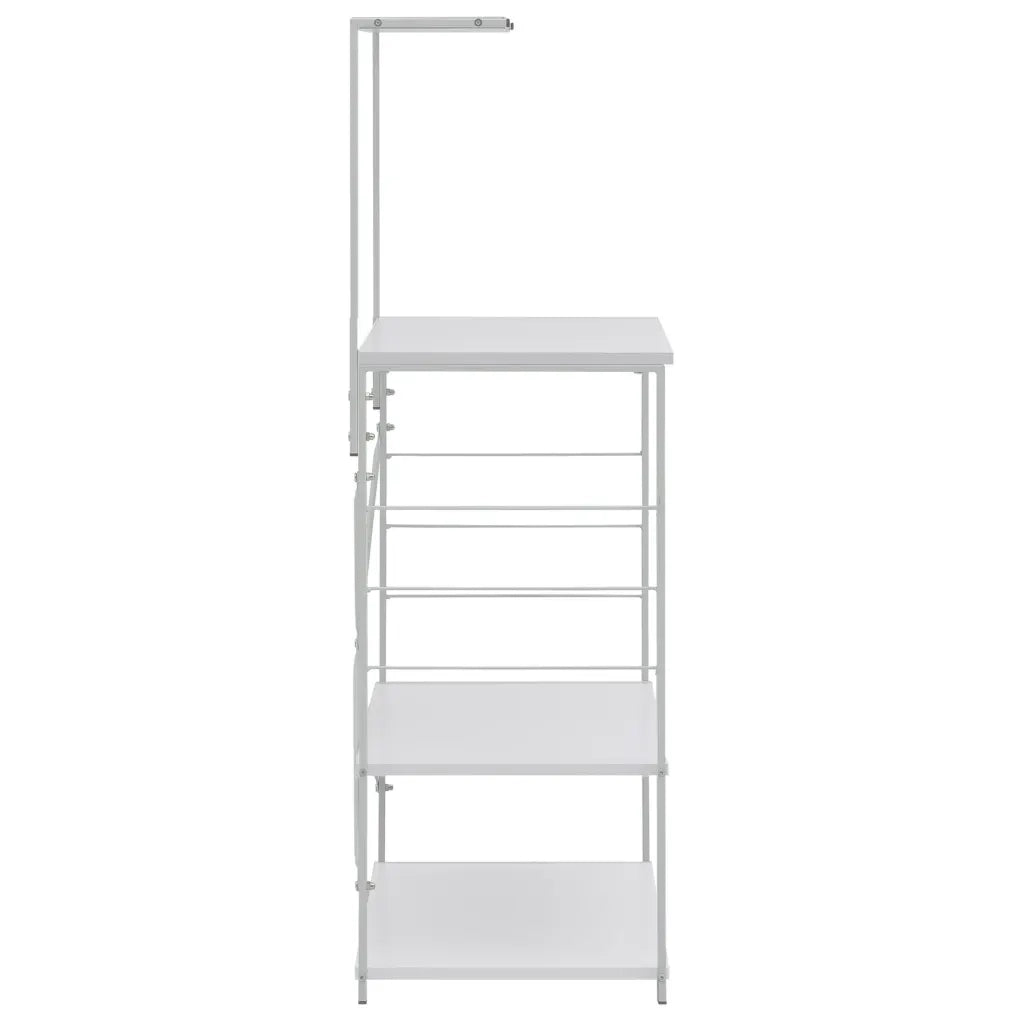 Mobile per Microonde Bianco 60x39,6x123 cm Legno Multistrato 288240