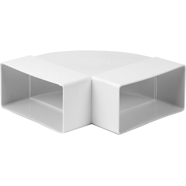 CURVA ORIZZONTALE PER TUBO RETTANGOLARE mm 110x55 - PES