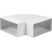 CURVA ORIZZONTALE PER TUBO RETTANGOLARE mm 110x55 - PES