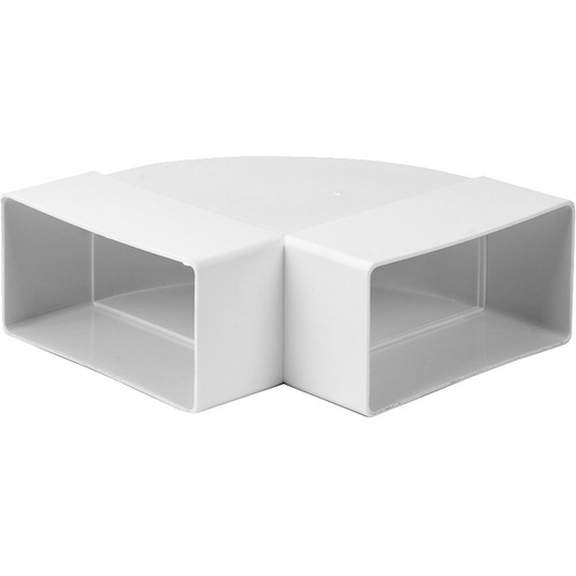 CURVA ORIZZONTALE PER TUBO RETTANGOLARE mm 110x55 - PES