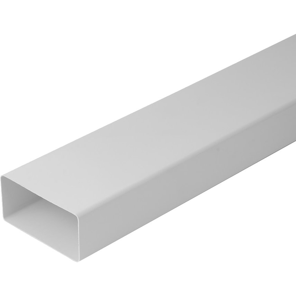 TUBO RETTANGOLARE PER VENTILAZIONE mm 110x50 - barra 1 mt - PES
