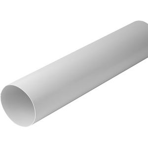 TUBO TONDO PER VENTILAZIONE Ø 100 mm - barra 1 mt - PES