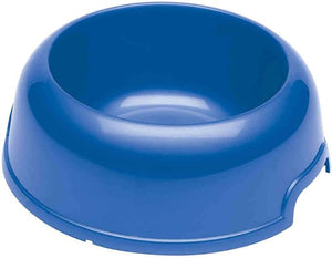 Ciotola per cani e gatti in plastica riciclata 1 litro Ø 23 cm con bordo antiscivolo e maniglie laterali colori assortiti Ferplast