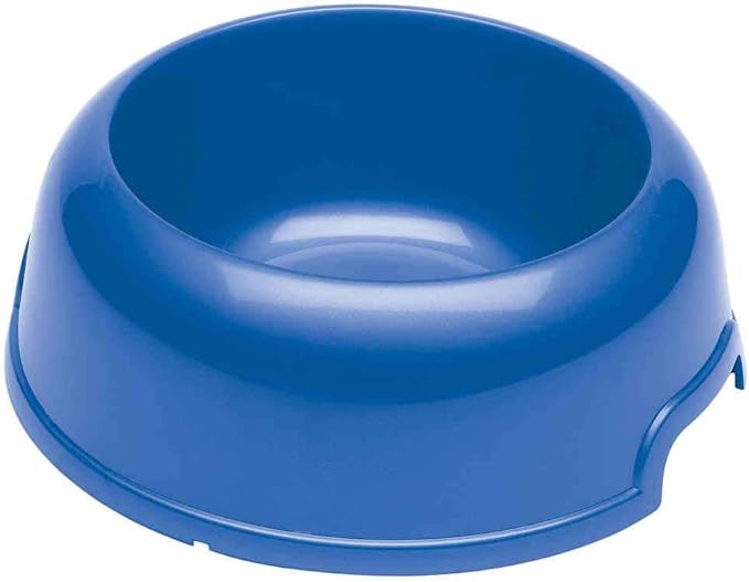 Ciotola per cani e gatti in plastica riciclata 1 litro Ø 23 cm con bordo antiscivolo e maniglie laterali colori assortiti Ferplast