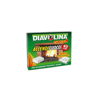 ACCENDIFUOCO 'DIAVOLINA' 40 cubi - 24 pezzi- DIAVOLINA