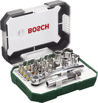 Set Avvitamento Rainbow Evo 26 Pezzi con Cricchetto Bussole e Bit Magnetici Codificati a Colori Bosch