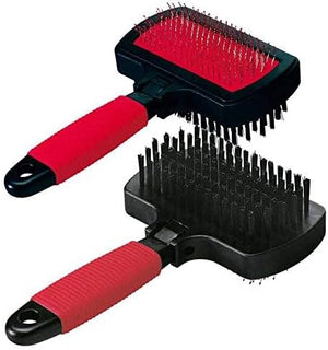 SPAZZOLA CON CARDATORE PER CANI cm 17x10,5x5h - FERPLAST