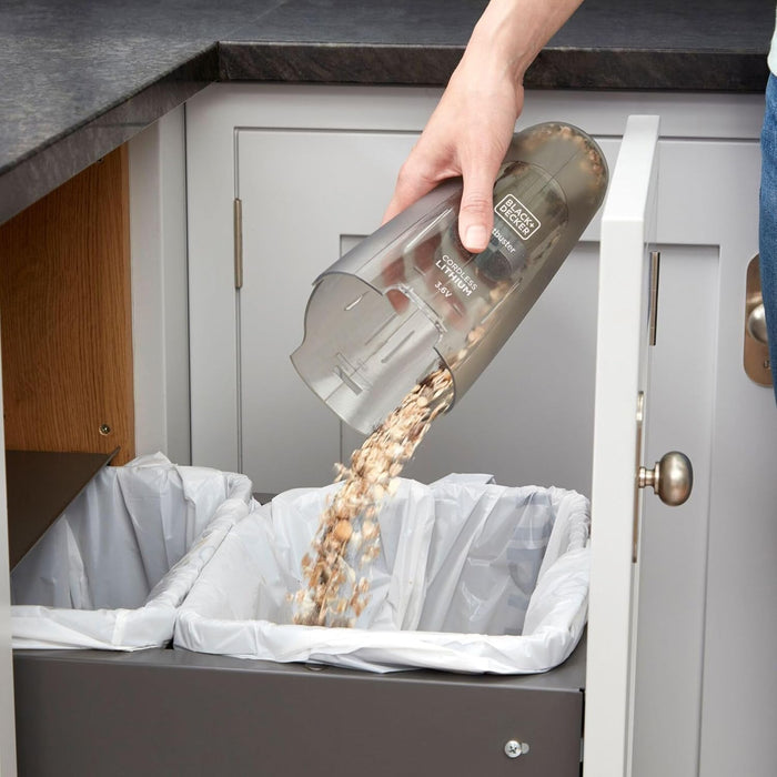 Aspirapolvere Portatile Senza Fili NVC115JL a Batteria Litio 3,6V Leggero e Compatto con Bocca Larga Black&Decker