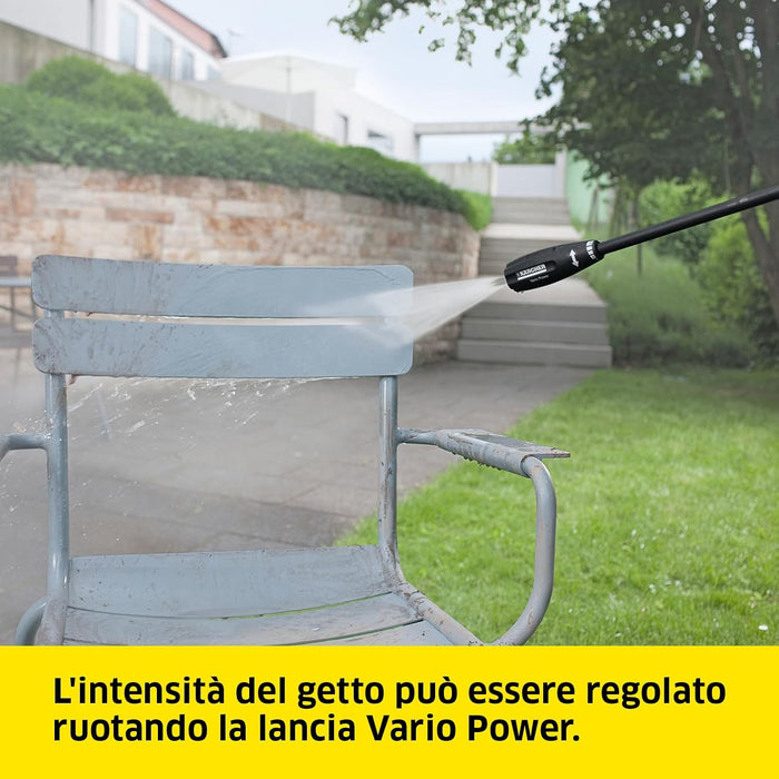Idropulitrice ad Acqua Fredda K3 1600W con Lancia Vario Power Ugello Mangiasporco e Serbatoio Detergente Karcher