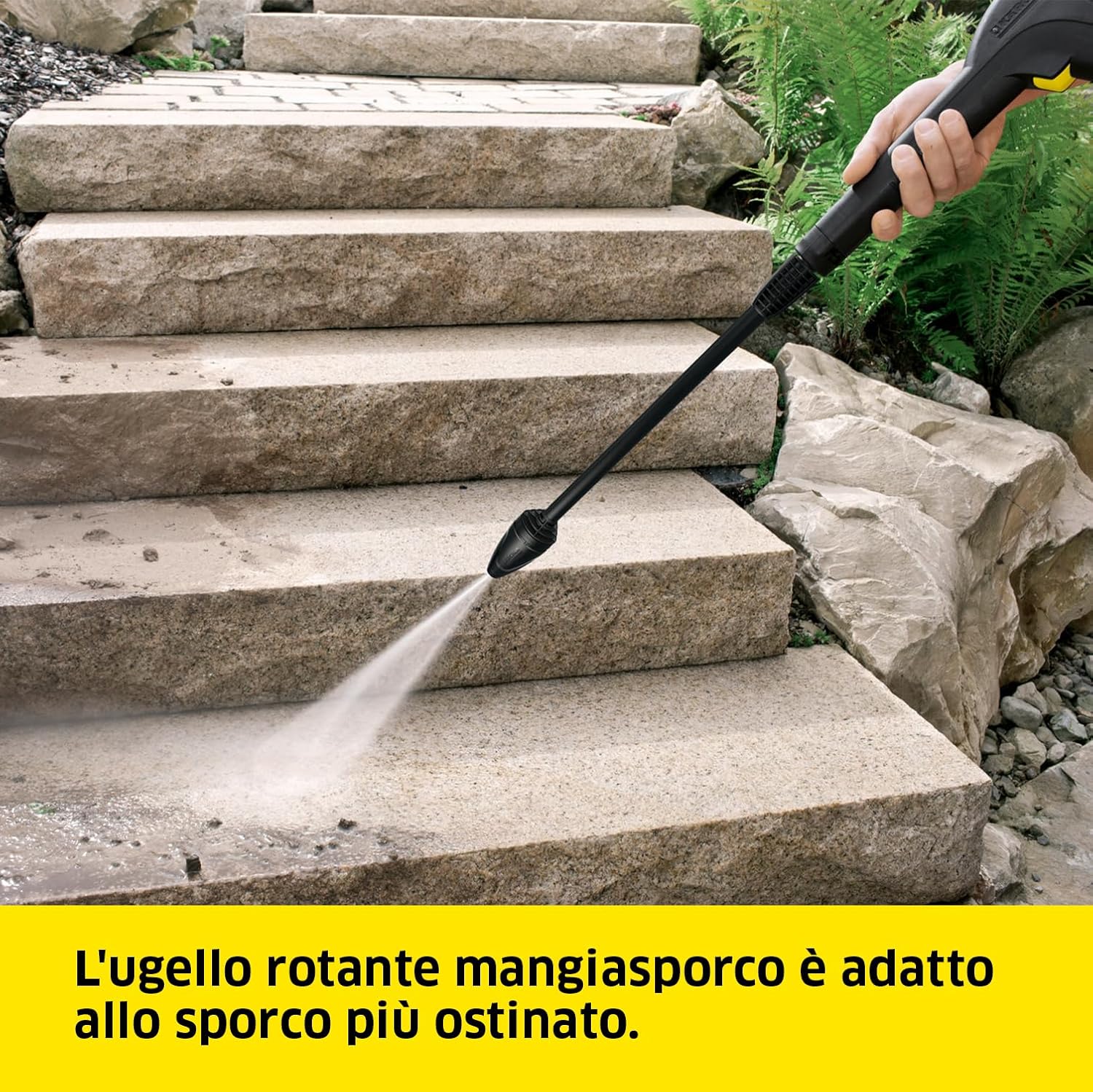 Idropulitrice ad Acqua Fredda K3 1600W con Lancia Vario Power Ugello Mangiasporco e Serbatoio Detergente Karcher