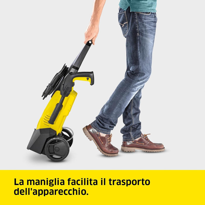 Idropulitrice ad Acqua Fredda K3 1600W con Lancia Vario Power Ugello Mangiasporco e Serbatoio Detergente Karcher