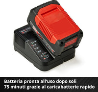 Kit Batteria al Litio Power X-Change 18V 4,0Ah con Caricabatteria Rapido Compatibile con Tutti gli Utensili Einhell