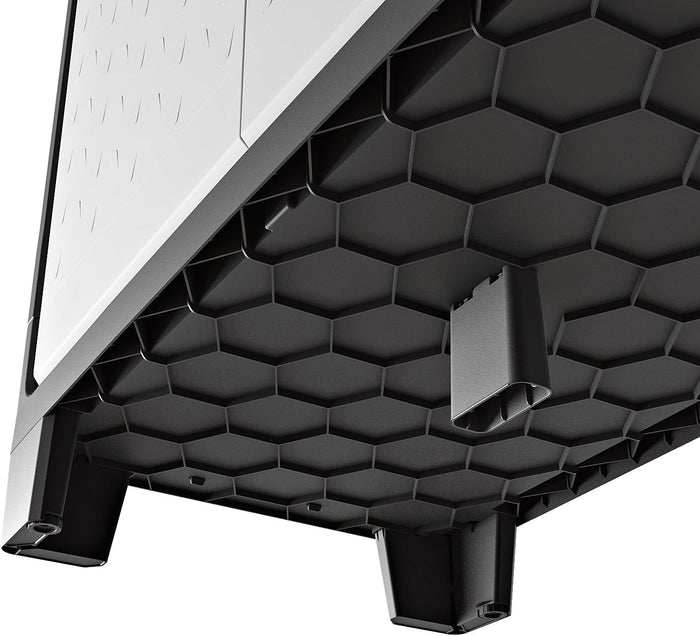 Armadio Portascope Titan XL in Resina Antracite e Grigio 80x44x182 cm con Ripiani Pieghevoli e Piedini Regolabili Keter