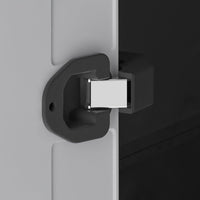 Armadio Portascope Titan XL in Resina Antracite e Grigio 80x44x182 cm con Ripiani Pieghevoli e Piedini Regolabili Keter