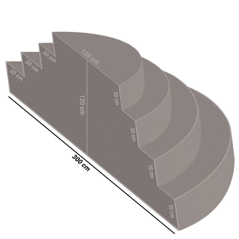 Scala Interna Imola  1,50 X 3,00 H 1,20 M A 4 Gradini, Per Posa Sotto Liner