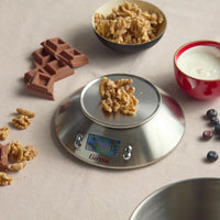 Bilancia da Cucina Digitale PS85 con Ciotola in Acciaio Inox Portata 3 kg Precisione 1 g Display LCD e Funzione Tara Girmi