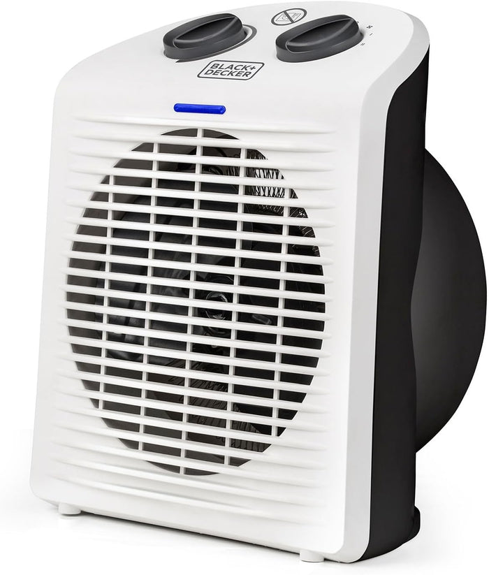 Termoventilatore da Tavolo BXSH2000E 2000W Regolabile Protezione IP21 e Sicurezza Antiribaltamento Black&Decker