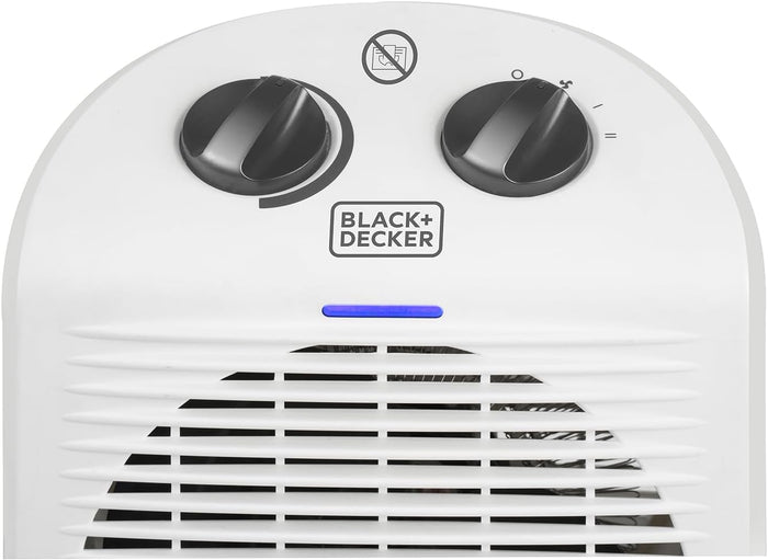 Termoventilatore da Tavolo BXSH2000E 2000W Regolabile Protezione IP21 e Sicurezza Antiribaltamento Black&Decker