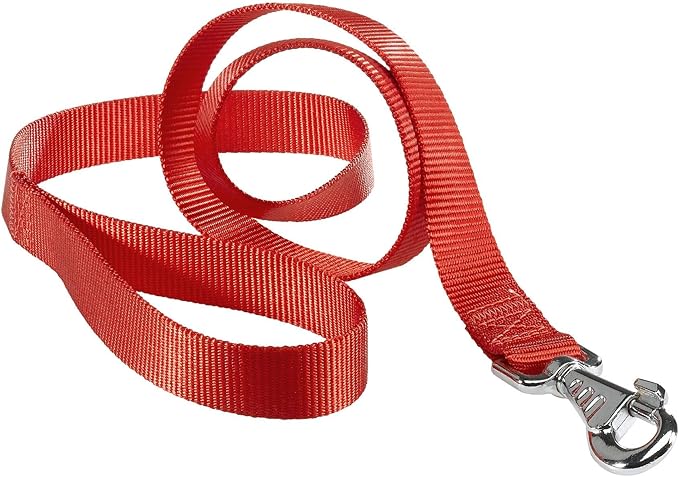 GUINZAGLIO PER CANI 'CLUB G' 20 mm x 120 cm - colore rosso - 2 pezzi- FERPLAST