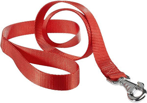 GUINZAGLIO PER CANI 'CLUB G' 10 mm x 120 cm - colore rosso - 2 pezzi- FERPLAST
