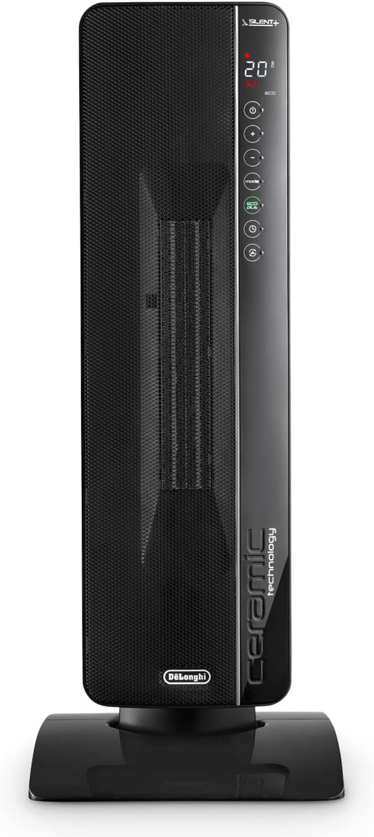 Termoventilatore Ceramico a Torre TCH 8993ER 2400W Display LED Telecomando Funzione Eco Plus Ambienti fino a 70 m³ DeLonghi