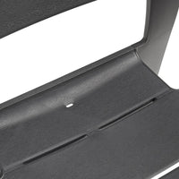 Sedia da Giardino Julie in Polipropilene Graphite con Braccioli Design Moderno Impilabile e Resistente ai Raggi UV Keter