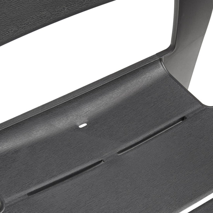 Sedia da Giardino Julie in Polipropilene Graphite con Braccioli Design Moderno Impilabile e Resistente ai Raggi UV Keter