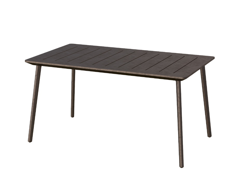 Tavolo da Giardino Cast Iron 150x90x74 cm in Resina Effetto Ghisa Resistente ai Raggi UV e alle Intemperie Keter