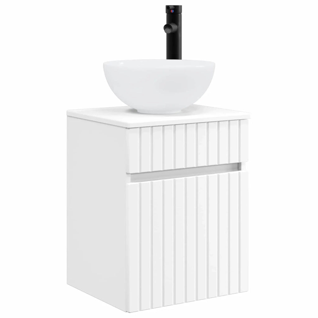 Set di Armadi da Bagno 5 pcs Bianco 43 x 16 x 62,5 cm 3407343