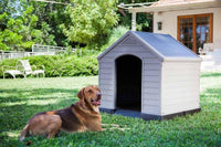 Cuccia per Cani Grand Hotel in Resina 99x99x99 cm con Pavimento Rialzato Resistente agli Agenti Atmosferici Keter