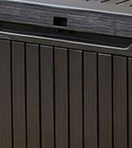 Cassapanca da Giardino Springwood 305 Litri in Resina Effetto Legno Colore Brown Lucchettabile e Utilizzabile come Seduta Keter